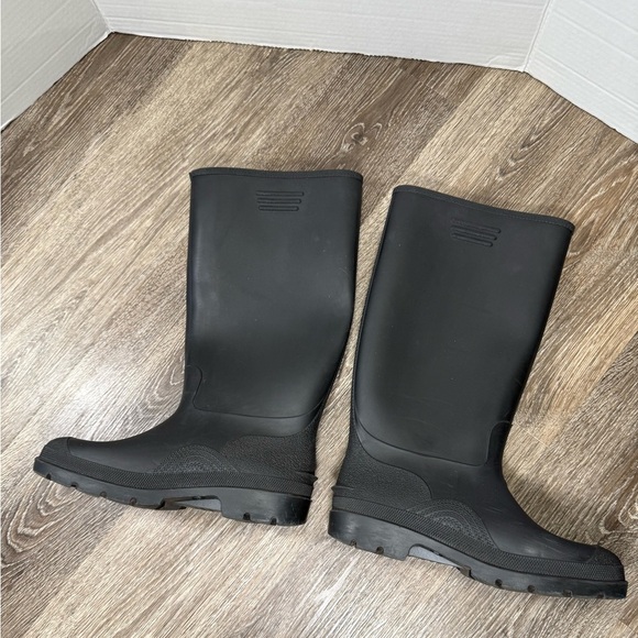 Dunlop Pricemaster Black Wellington Boots men's Sz:6US women's 8US - Picture 3 of 5